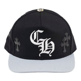 Chrome Hearts Cross Patch CH Baseball Hat Black Grey