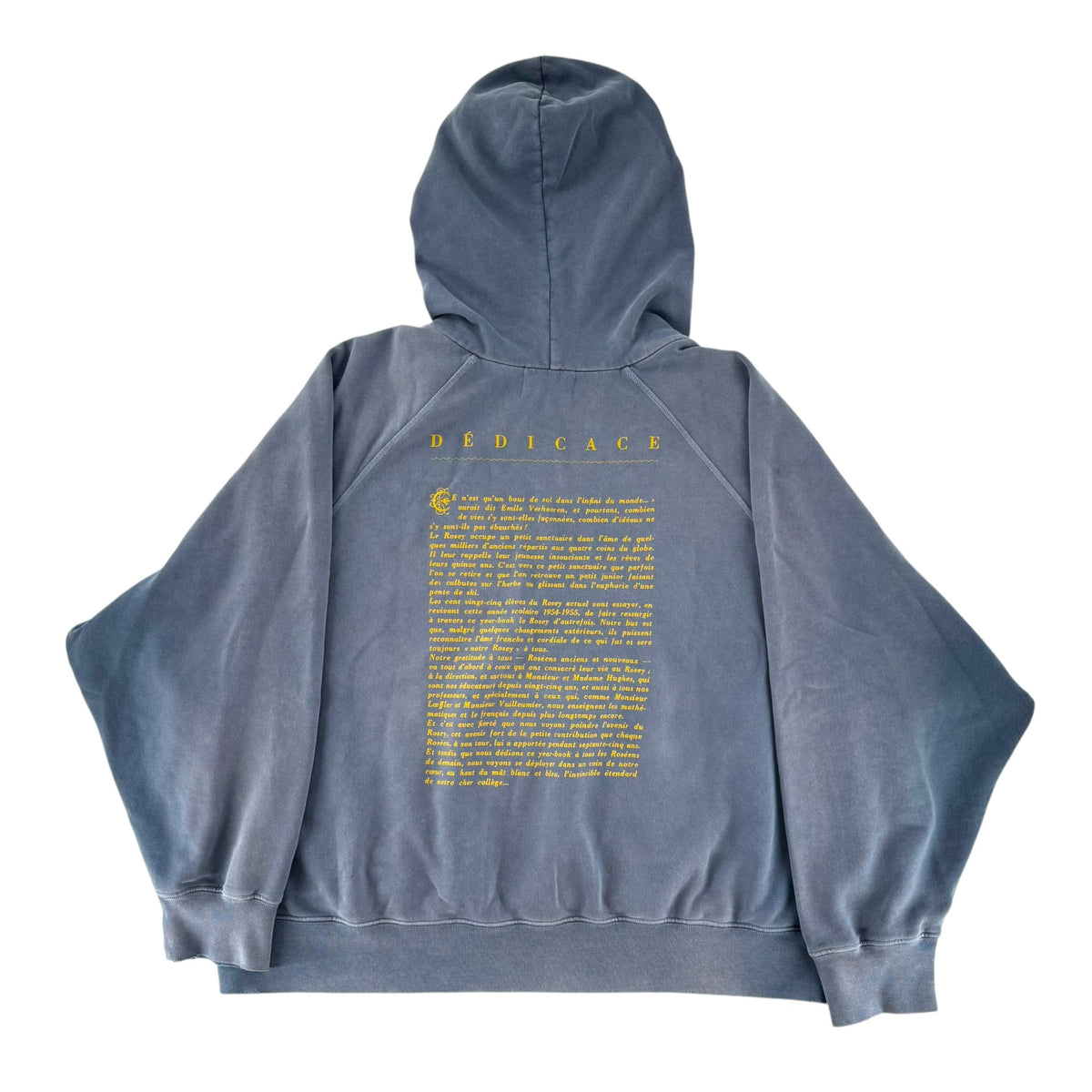 ERD Le Rosey Raglan Afterhood Hoodie Light Blue