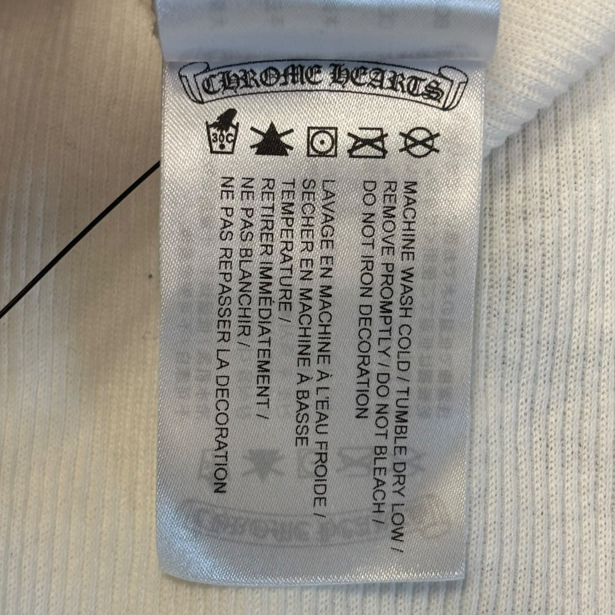 Chrome Hearts Ribbed Richard Stark Middle Finger Graphic Tank