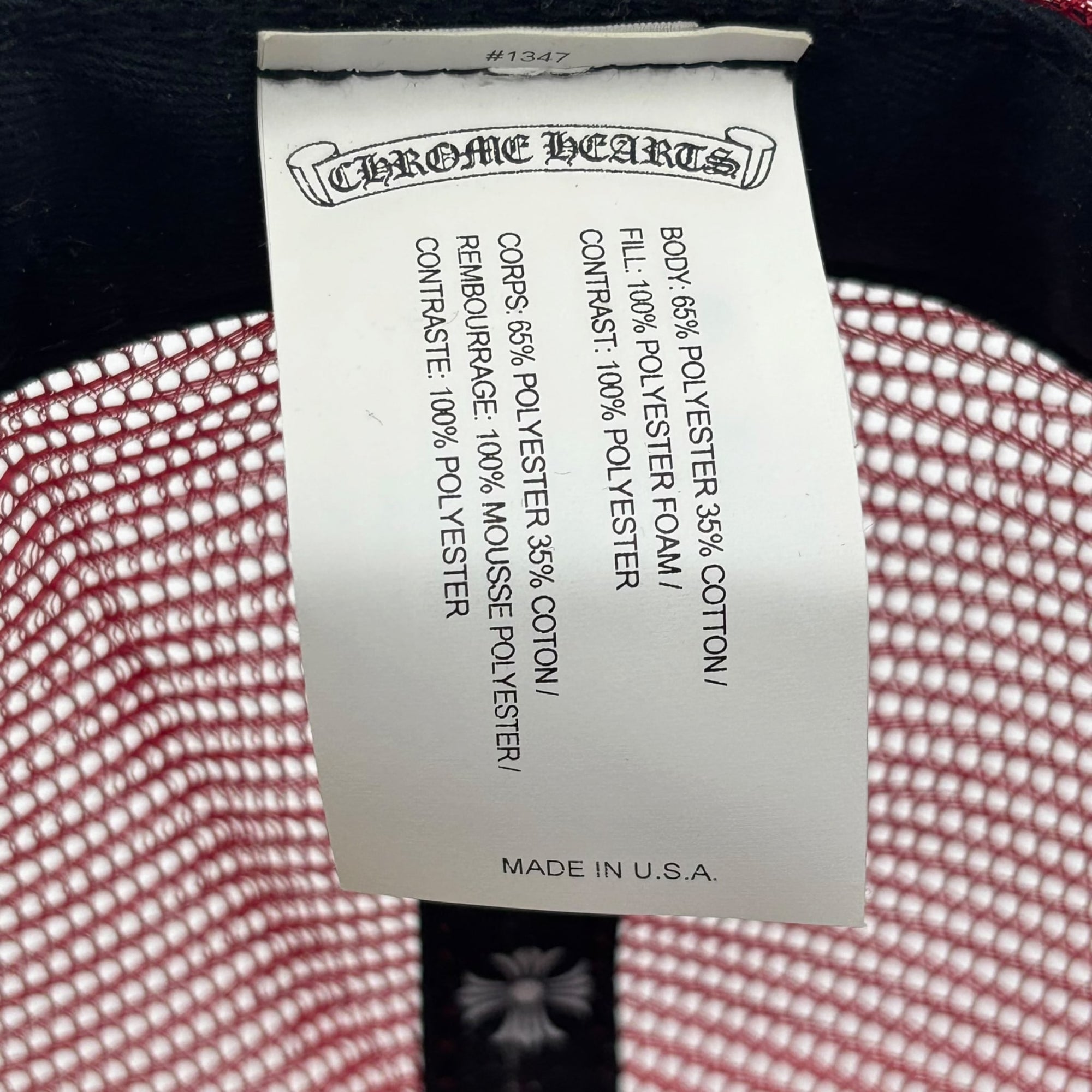 Chrome Hearts Trucker Hat Blue/Red/White