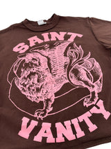 Saint Vanity Logo Tee Pink Brown