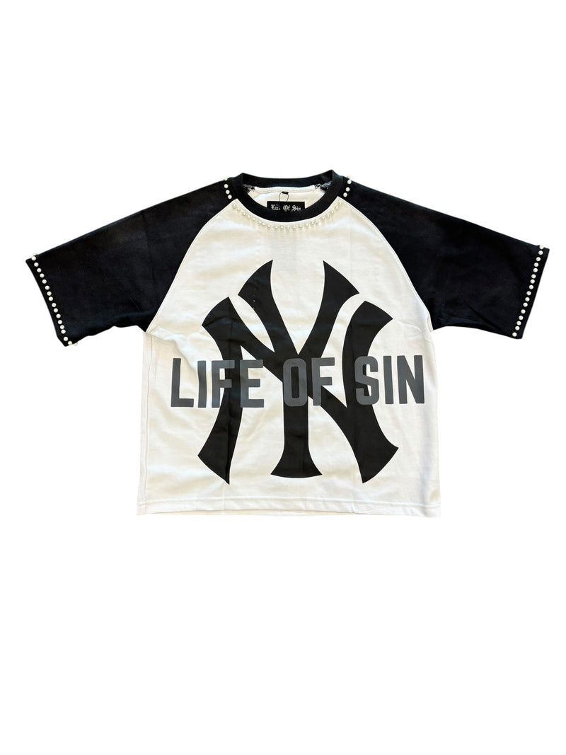 Life of Sin Pearl Dugout Tee "Black"