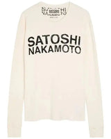 Satoshi Logo Thermal White