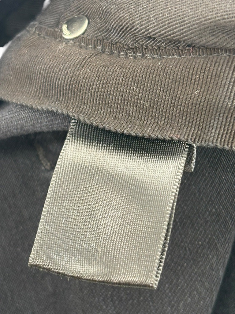 Amiri Logo Patch Distressed Denim Black Cream
