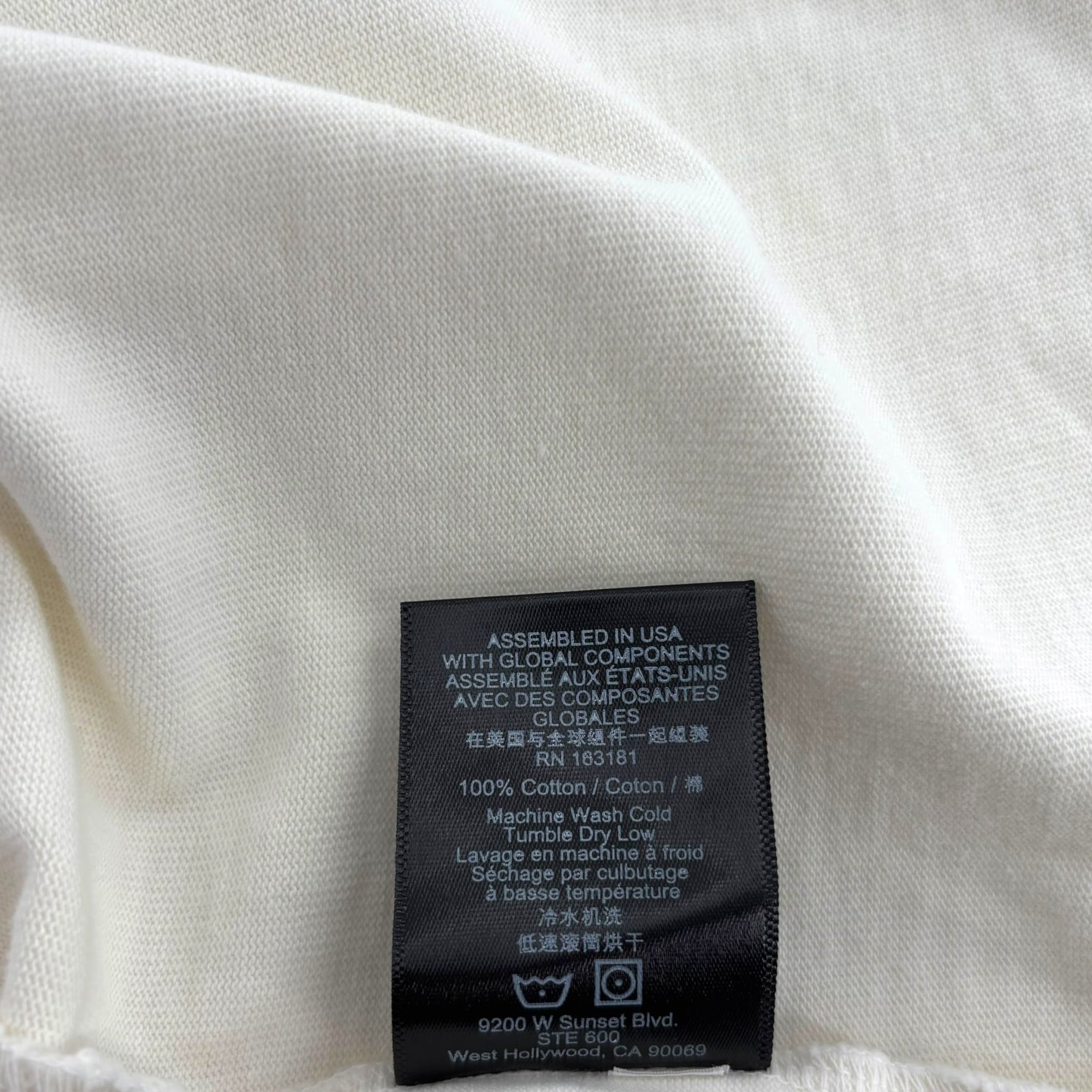 Rhude Collins Fumar Tee Vintage White