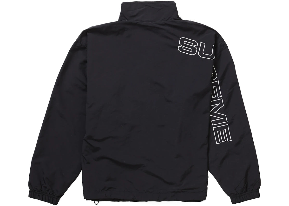 Supreme Spellout Embroidered Track Jacket Black
