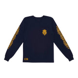 Chrome Hearts V89 Dagger L/S Tee Navy & Yellow