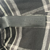 Chrome Hearts Cross Patch Plaid Flannel Pants Grey