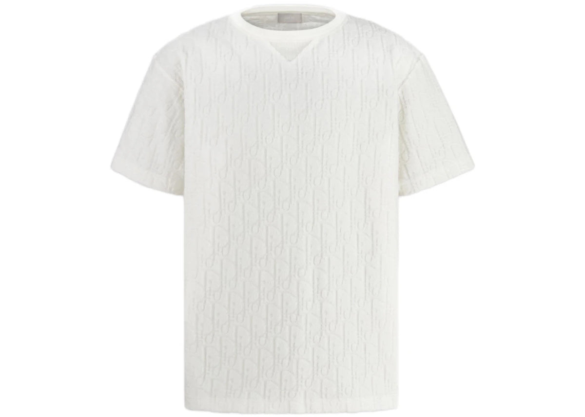 Dior Oversized Oblique Tee White
