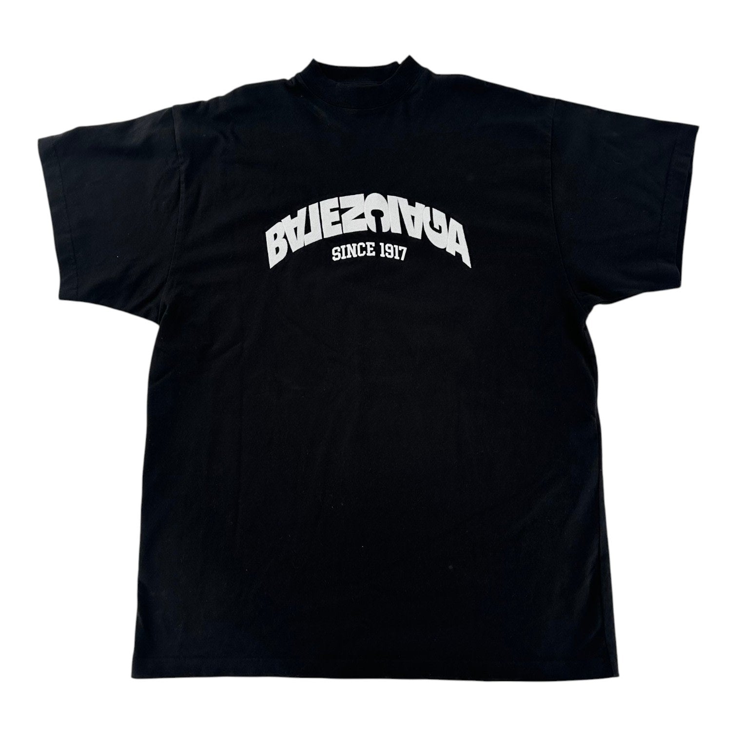 Balenciaga Back Flip Logo Tee Black
