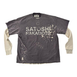 Satoshi Nakamoto Thermal Tee Purple