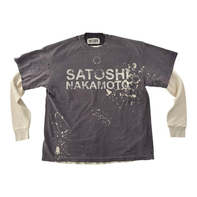Satoshi Nakamoto Thermal Tee Purple