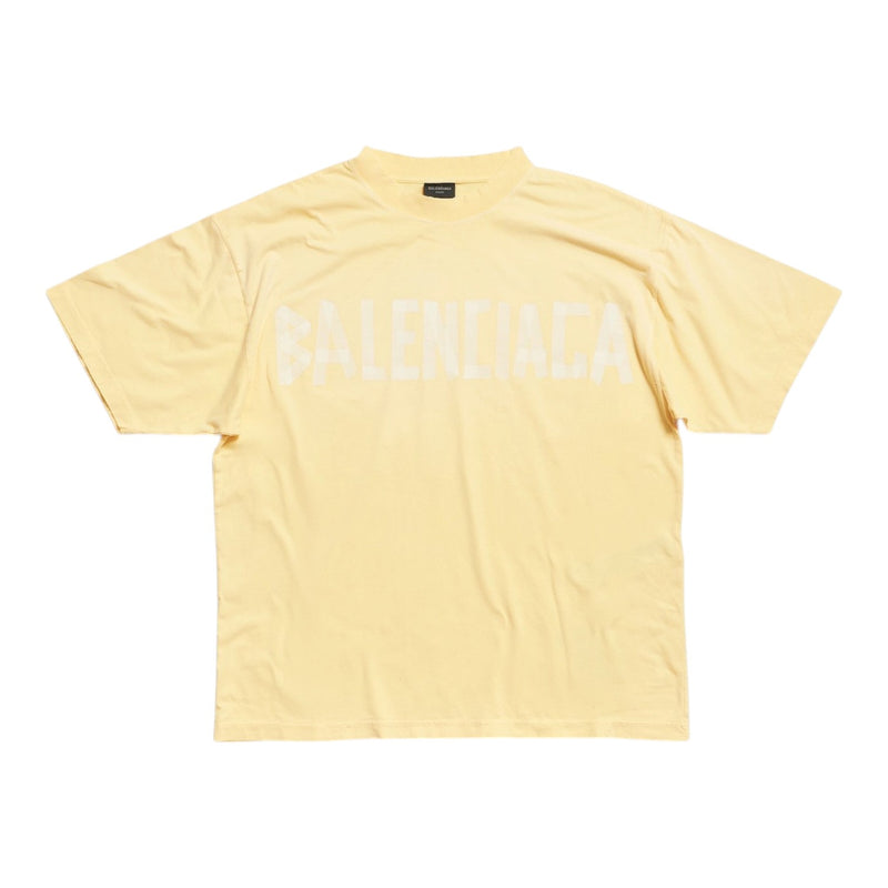 Balenciaga Tape Type Tee Yellow