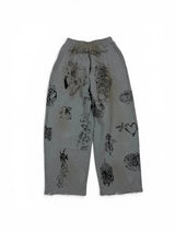 Balenciaga Tattoo Sweatpants Grey