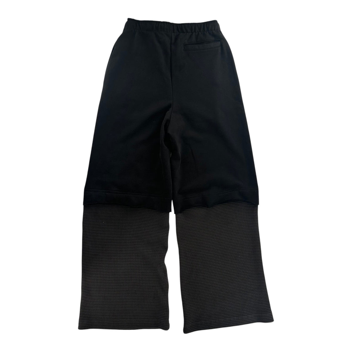 Satoshi Nakamoto Double Layer Studded Sweatpants Black