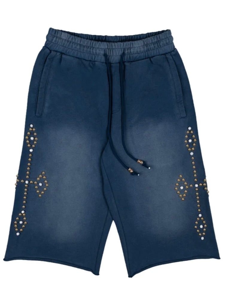 Commons Studios Rivet Sweatshort Navy Blue