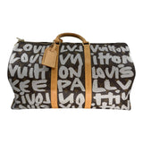 Louis Vuitton Stephen Sprouse Monogram Graffiti Keepall 50 Grey Brown