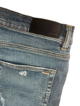 Amiri MX1 Leather Patch Jeans Blue/Black