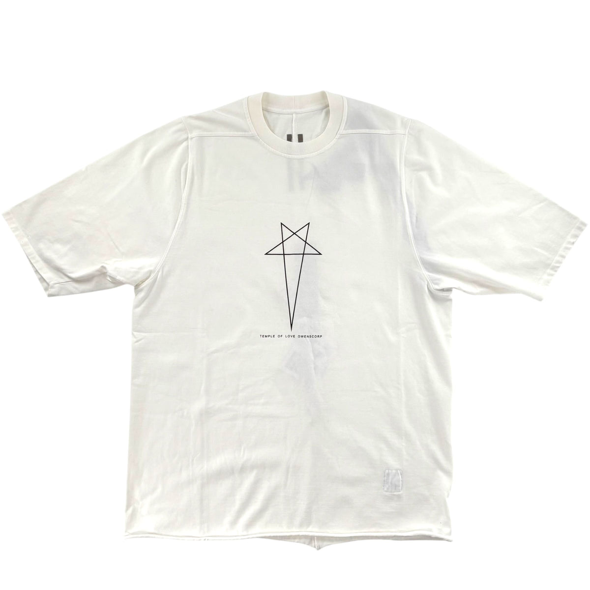 Rick Owens DRKSHDW Star Graphic Tommy Tee White
