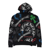 Chrome Hearts Stencil Hoodie Black
