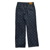 Louis Vuitton Monogram Denim Jeans Dark Blue