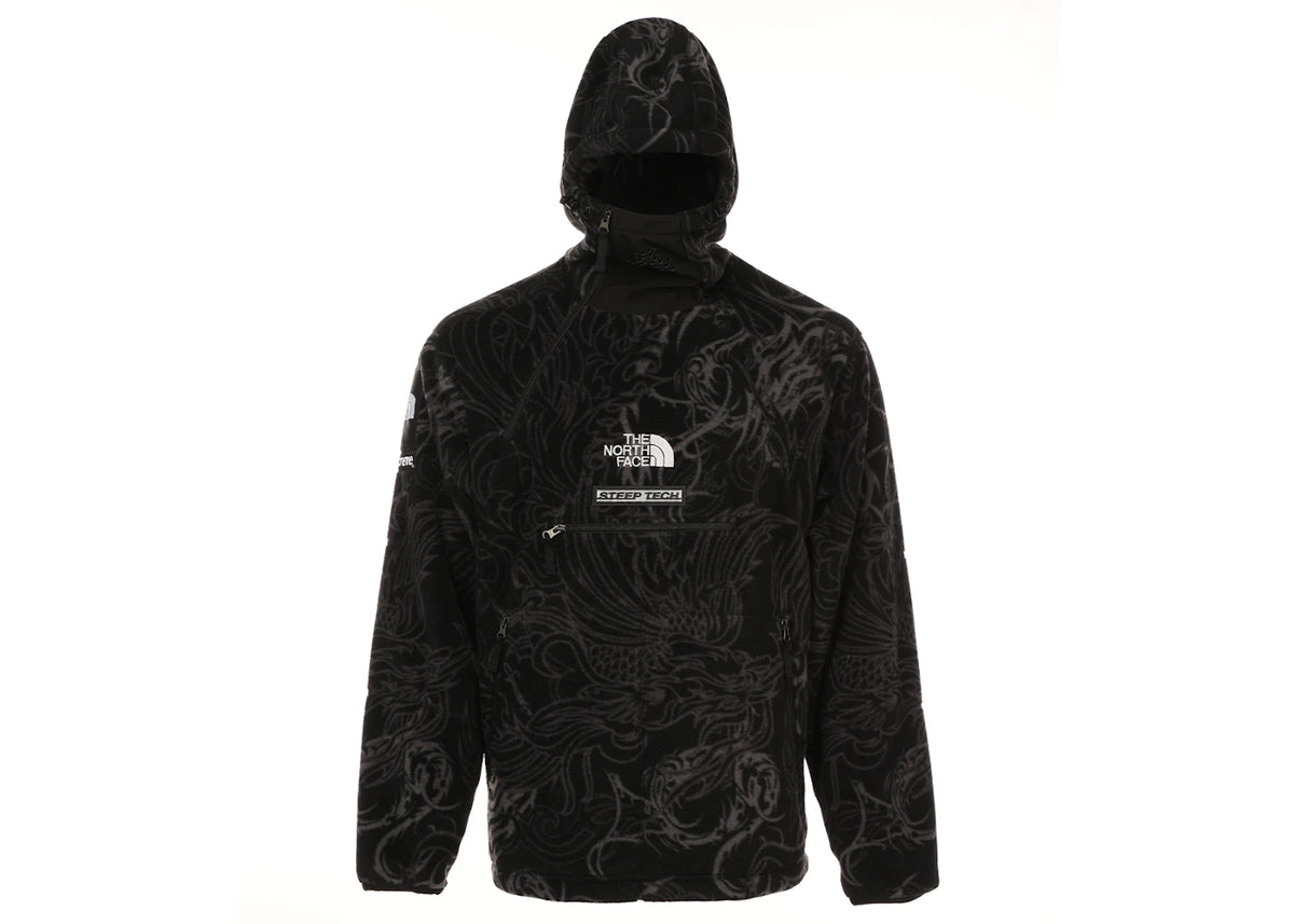Supreme The North Face Steep Tech Fleece Pullover Black Dragon