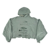 Balenciaga DIY Imprint Cropped Hoodie Sage Green