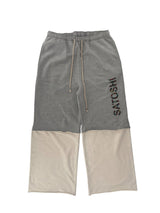 Satoshi Double Layer Studded Sweatpants Grey