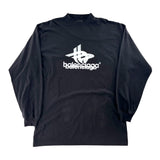Balenciaga Layered Logo Longsleeve Black