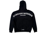Chrome Hearts T Logo FU Shoulder Zip Up Hoodie Black