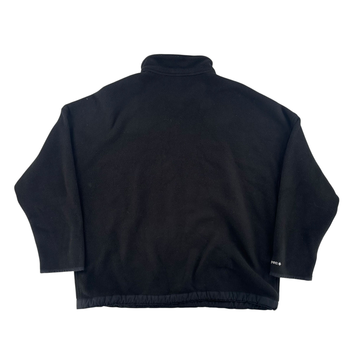 Chrome Hearts Half Zip Horse Shoe Fleece Hoodie Black