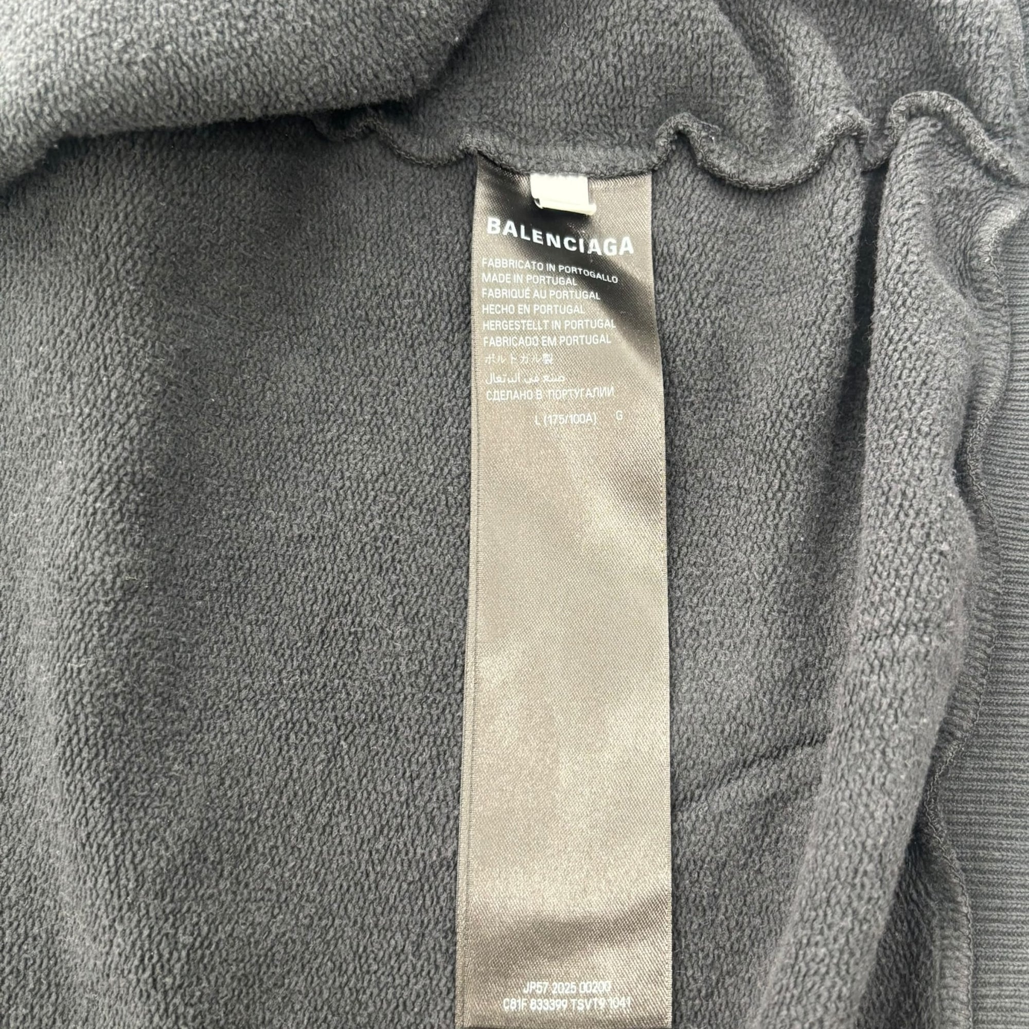 Balenciaga Automobil Lamborghini Zip-Up Small Fit Hoodie Faded