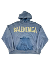 Balenciaga Tape Hoodie Blue