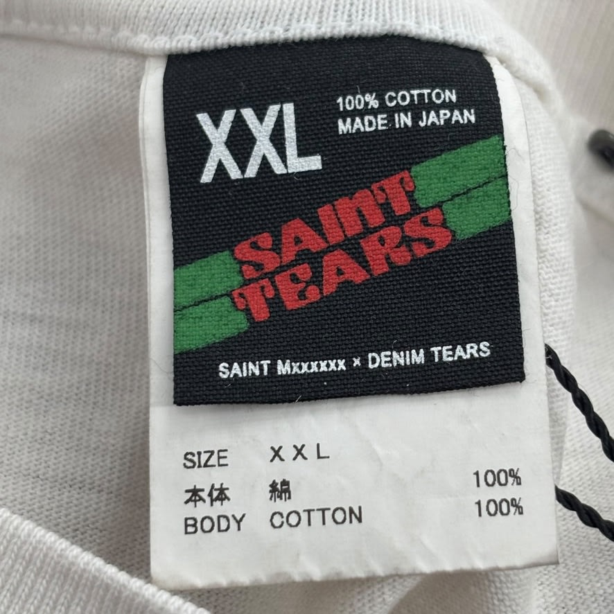 Saint Tears 2 Lives Crew Shirt White