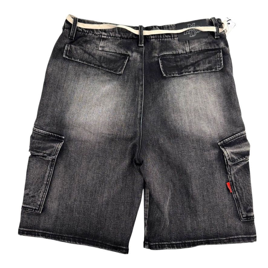 HMDD Studded Jorts Black