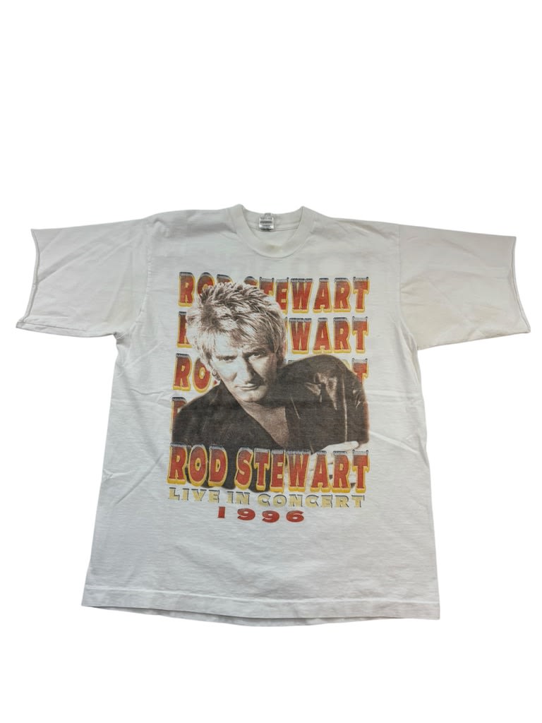 ROD STEWART 1996 Tour White Tee