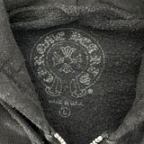 Chrome Hearts Made In Hollywood Plus Cross Zip Up Hoodie Black Red