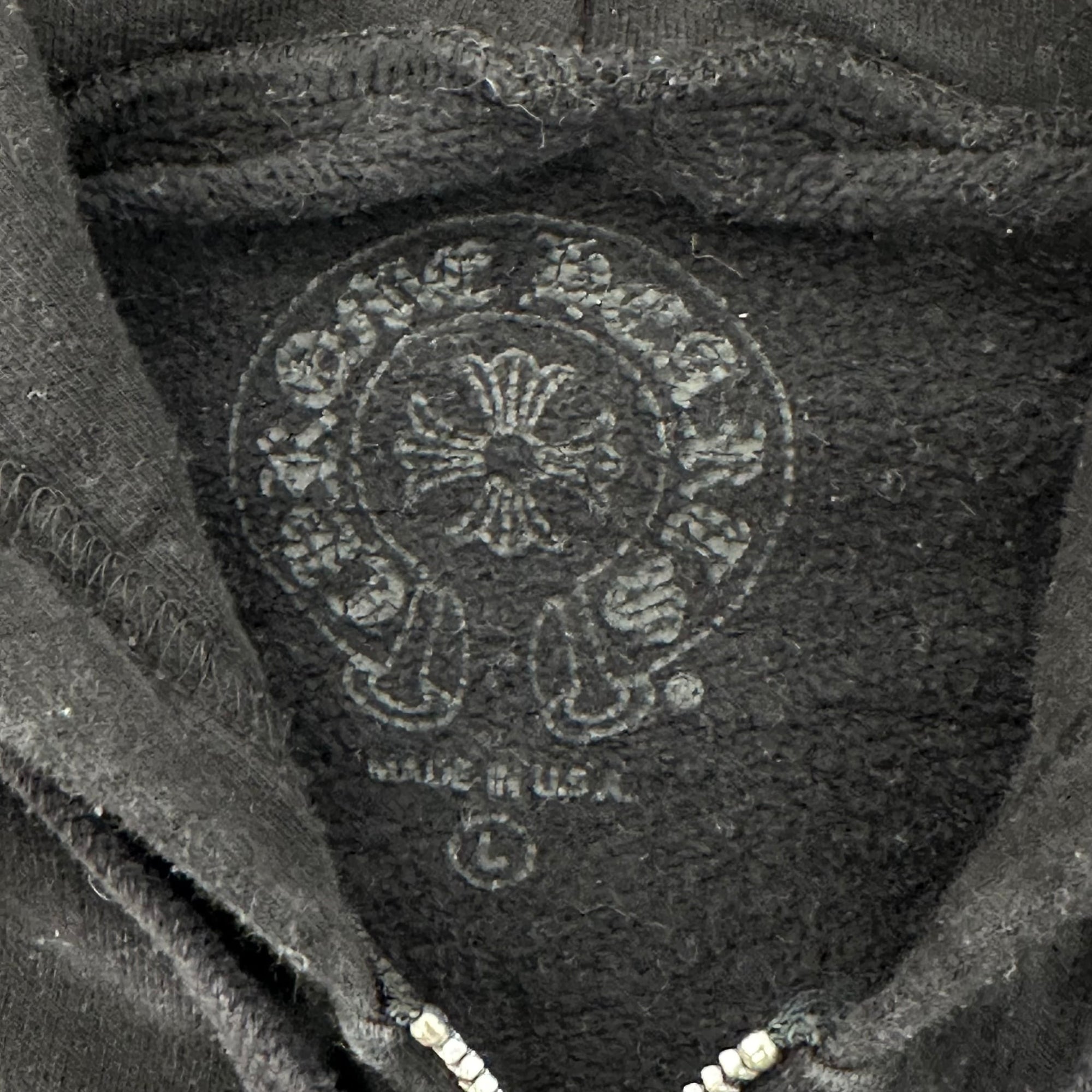 Chrome Hearts Made In Hollywood Plus Cross Zip Up Hoodie Black Red