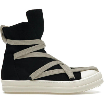 Rick Owens DRKSHDW Hexa High Black Pearl Milk Fat Lace - Lightly Worn