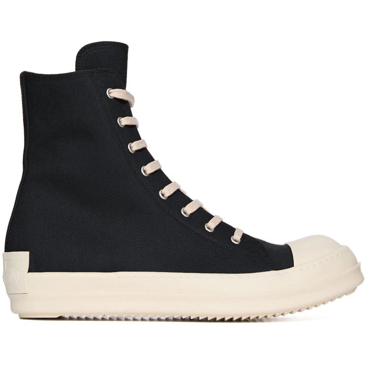 Rick Owens DRKSHDW Hollywood High Sneaks Black Milk
