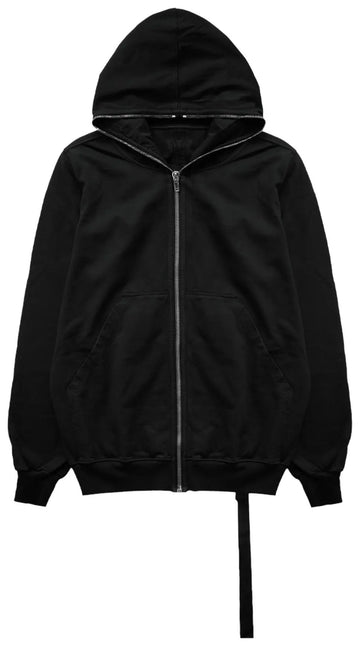 Rick Owens Gimp Zip Up Hoodie "Black"