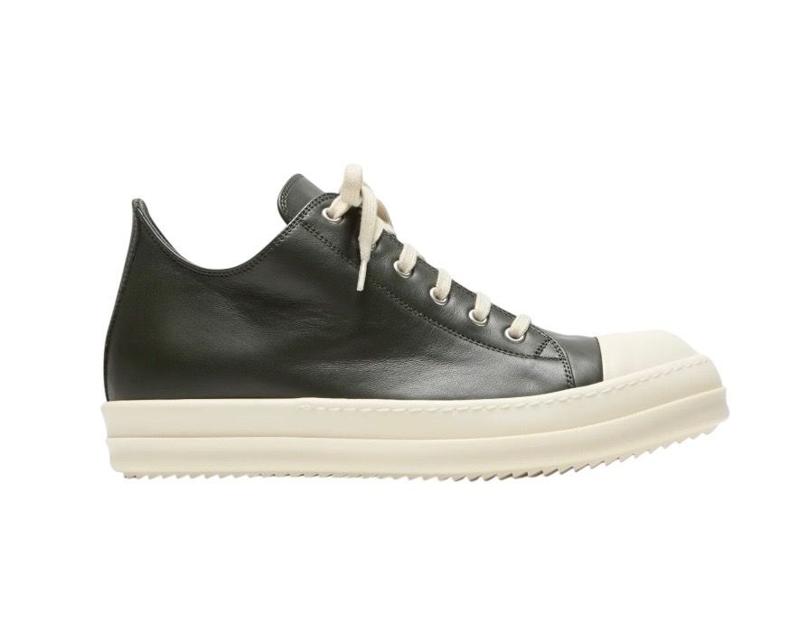 Rick Owens Ramone Low Moss Milk - Lightly Worn
