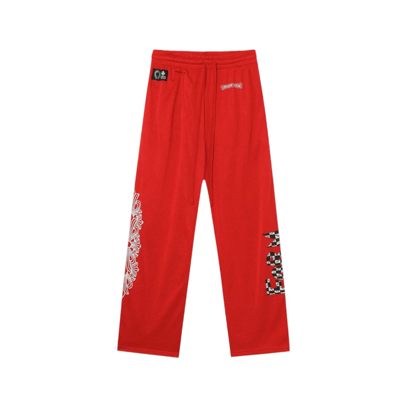 Chrome Hearts Matty Boy Mesh Varsity Pants Red