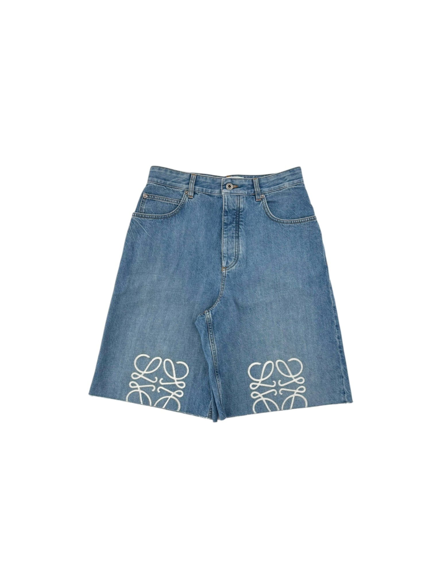 Loewe Anagram Denim Shorts