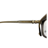 Chrome Hearts Cox Ucker Glasses Matte Grey With Gold Accents
