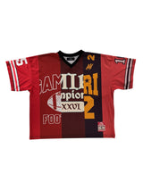Amiri Spliced Mesh Tee Red