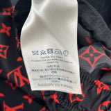 Louis Vuitton Monogram Jogging Track Pants Black Red