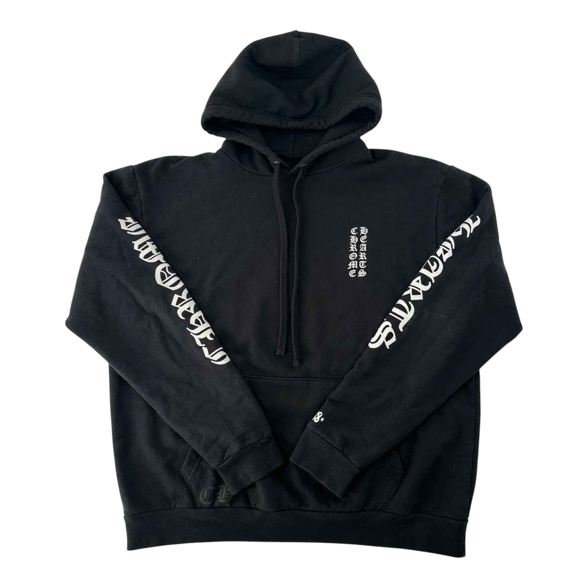 Chrome Hearts Vertical Logo Pullover Hoodie Black