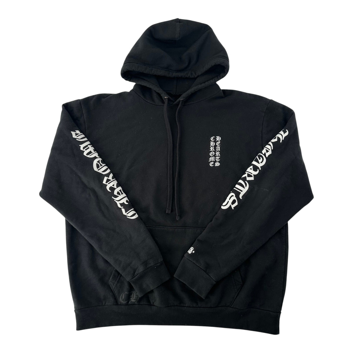 Chrome Hearts Vertical Logo Pullover Hoodie Black