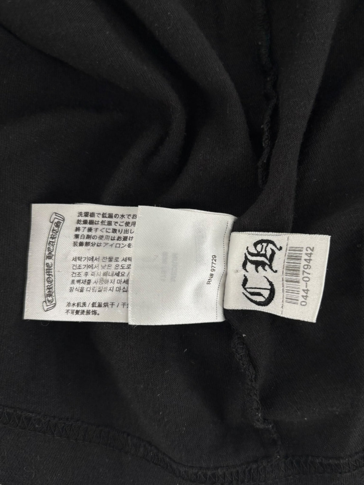 Chrome Hearts Neck Letters L/S Tee Black